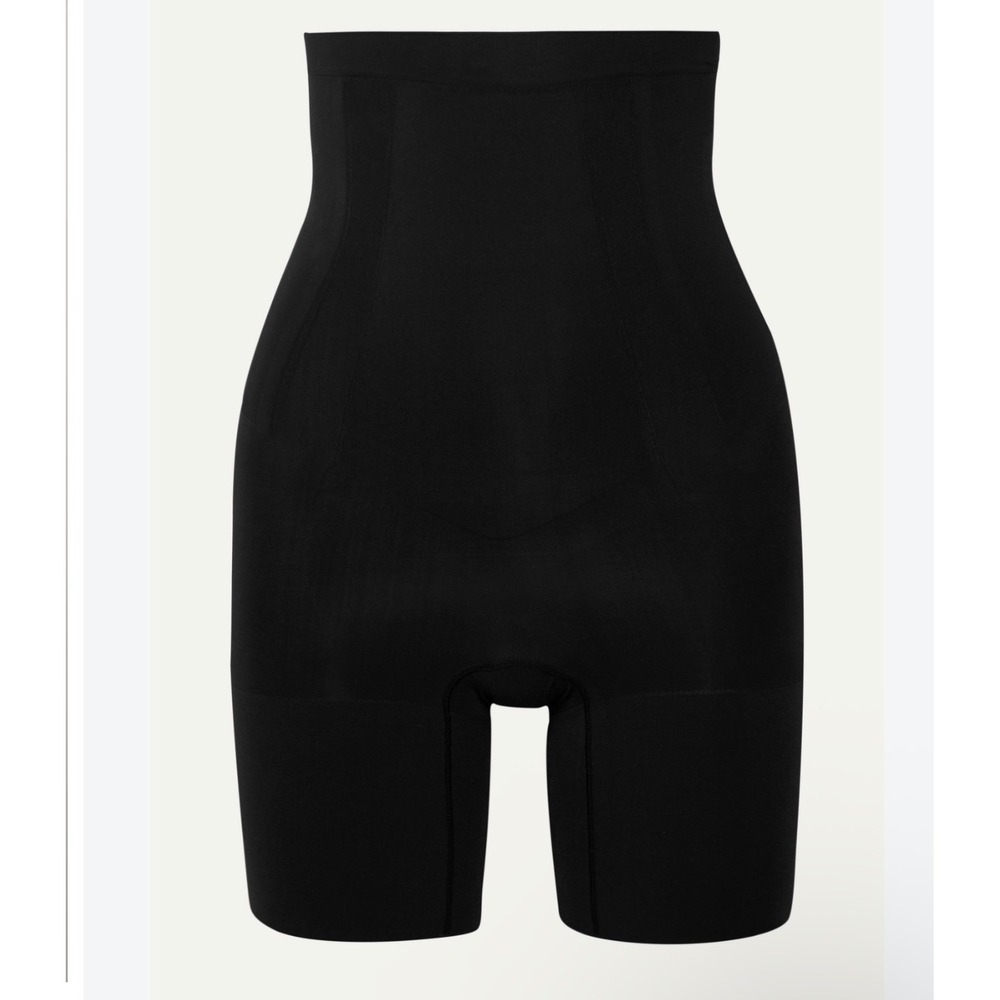 Spanx OnCore High-Waisted Mid-Thigh Short Black Shapewear XL SS1915